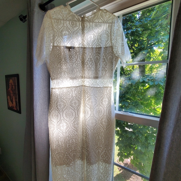 Lulus Remarkable White Lace Dress - Size XL - Picture 3 of 4